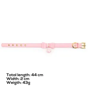 Goldenes Katzenhalsband mit Glöckchen von Latetobed BDSM Line