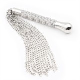 Peitsche mit Kette und Quaste mit Strassgriff von Latetobed BDSM Line | Fesselliebe.de