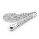 Peitsche mit Kette und Quaste mit Strassgriff von Latetobed BDSM Line | Fesselliebe.de