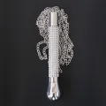 Peitsche mit Kette und Quaste mit Strassgriff von Latetobed BDSM Line
