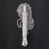 Peitsche mit Kette und Quaste mit Strassgriff von Latetobed BDSM Line | Fesselliebe.de