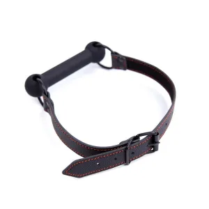 Knochenknebelball, Verstellbar, Silikon, Schwarz von Latetobed BDSM Line