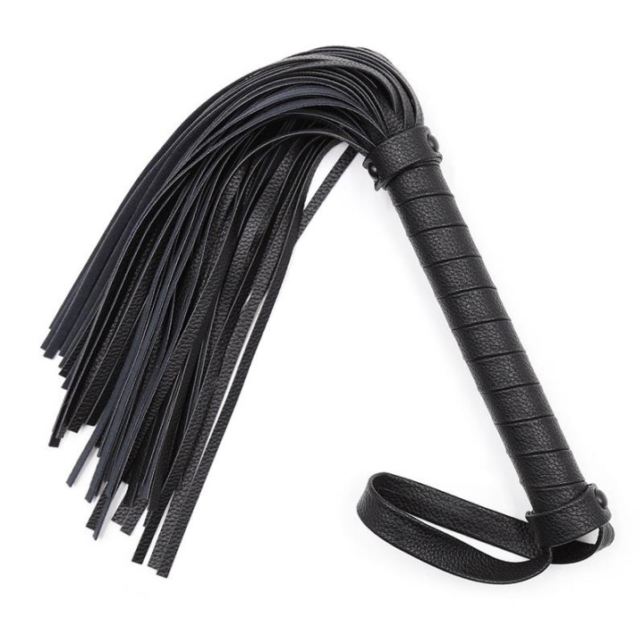 Klassischer Flogger 42 cm Schwarz von Latetobed BDSM Line | Fesselliebe.de