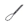 Feder-Kitzler mit Umwicklung 46 cm Schwarz/Weiss von Latetobed BDSM Line
