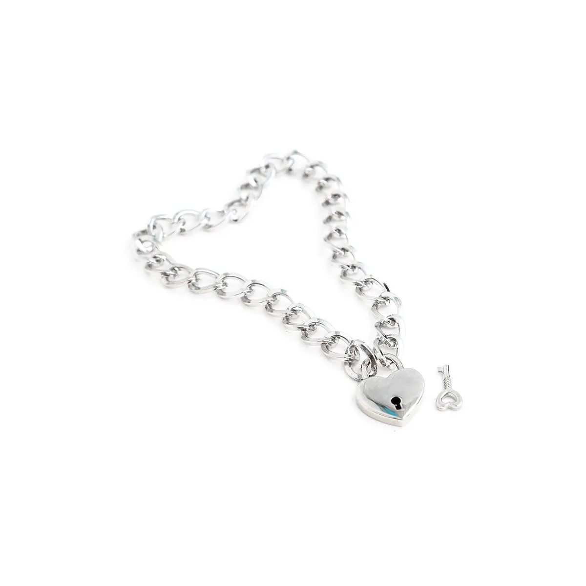 Halsband mit Schloss Metall Grösse M 44 cm von Latetobed BDSM Line | Fesselliebe.de