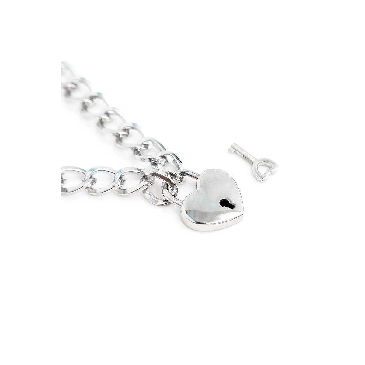 Halsband mit Schloss Metall Grösse M 44 cm von Latetobed BDSM Line | Fesselliebe.de