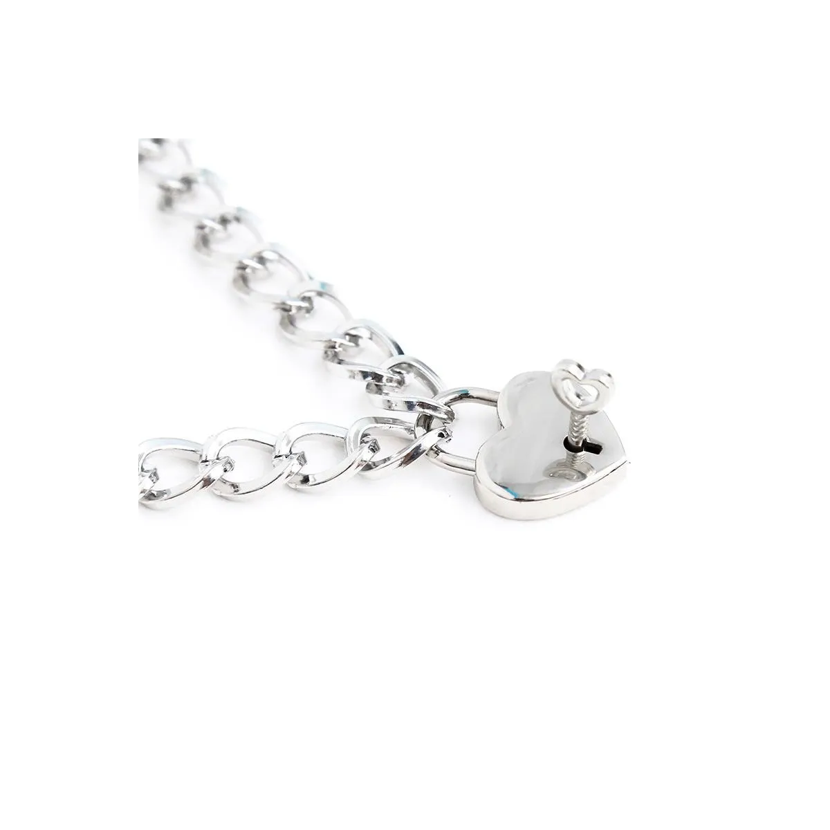 Halsband mit Schloss Metall Grösse M 44 cm von Latetobed BDSM Line | Fesselliebe.de