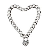Halsband mit Schloss Metall Grösse M 44 cm von Latetobed BDSM Line | Fesselliebe.de