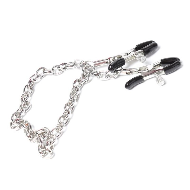 Nippelklemmen mit Kette aus Metall von Latetobed BDSM Line | Fesselliebe.de