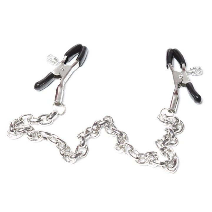 Nippelklemmen mit Kette aus Metall von Latetobed BDSM Line | Fesselliebe.de