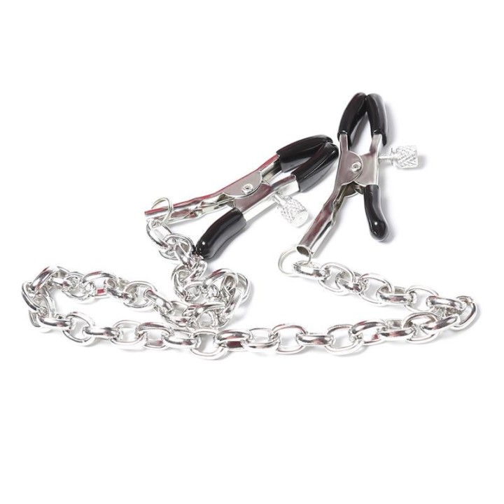 Nippelklemmen mit Kette aus Metall von Latetobed BDSM Line | Fesselliebe.de