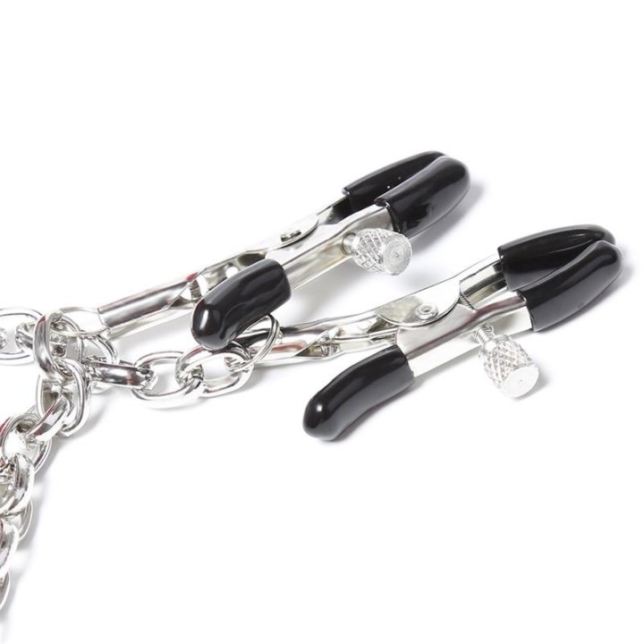 Nippelklemmen mit Kette aus Metall von Latetobed BDSM Line | Fesselliebe.de