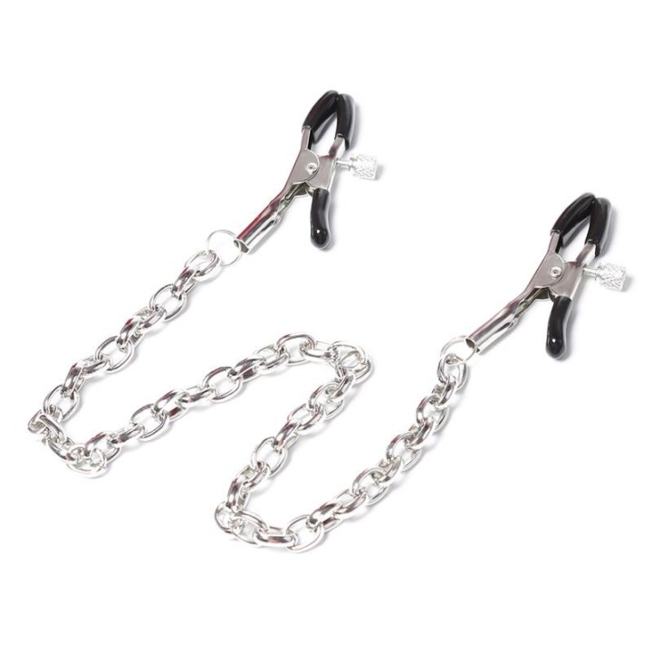 Nippelklemmen mit Kette aus Metall von Latetobed BDSM Line | Fesselliebe.de