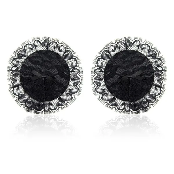 Nippelabdeckungen mit Spitze, Schwarz von Latetobed BDSM Line | Fesselliebe.de