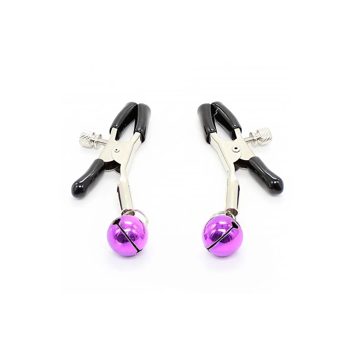 Nippelklemmen mit Violetter Glocke von Latetobed BDSM Line | Fesselliebe.de