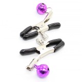 Nippelklemmen mit Violetter Glocke von Latetobed BDSM Line | Fesselliebe.de