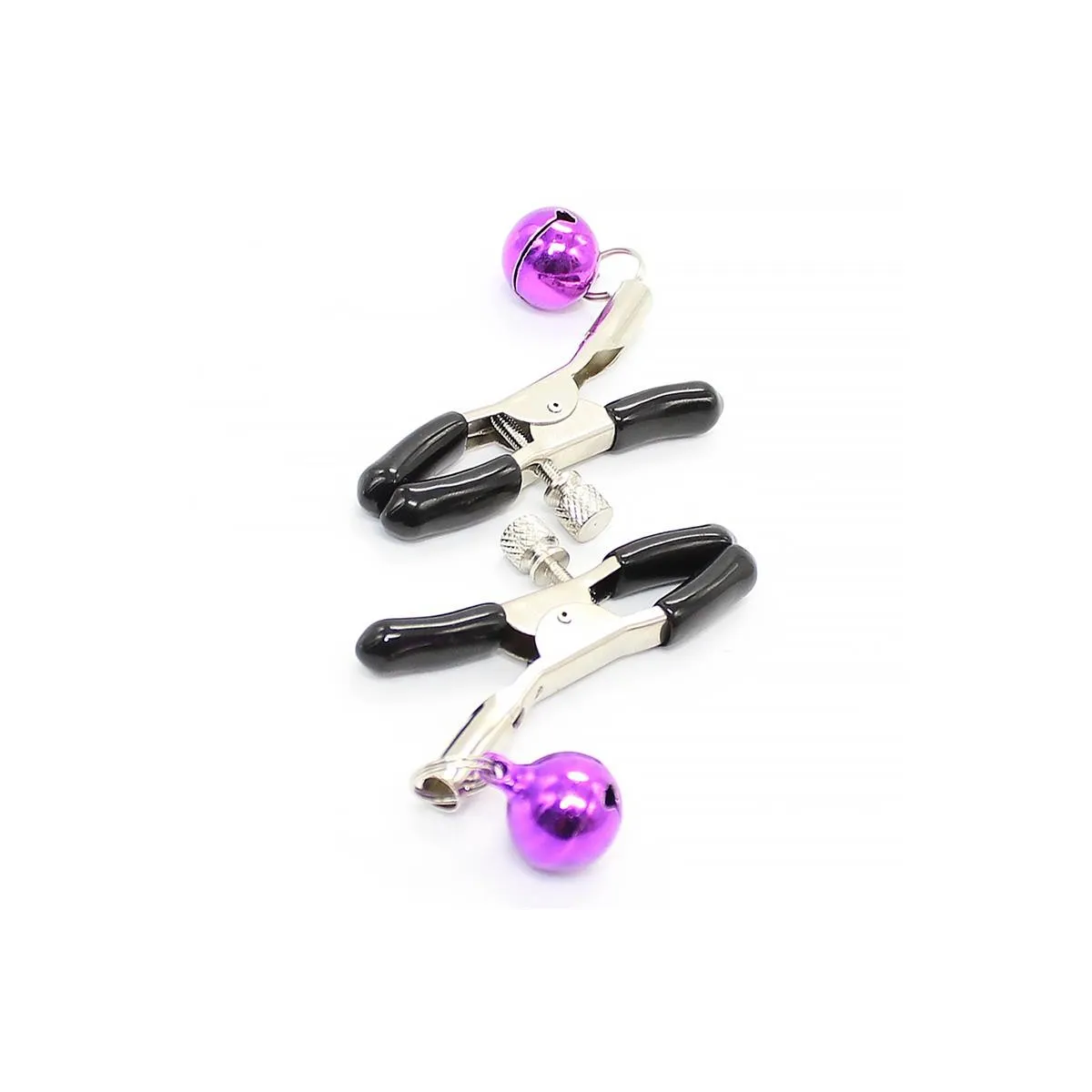 Nippelklemmen mit Violetter Glocke von Latetobed BDSM Line | Fesselliebe.de