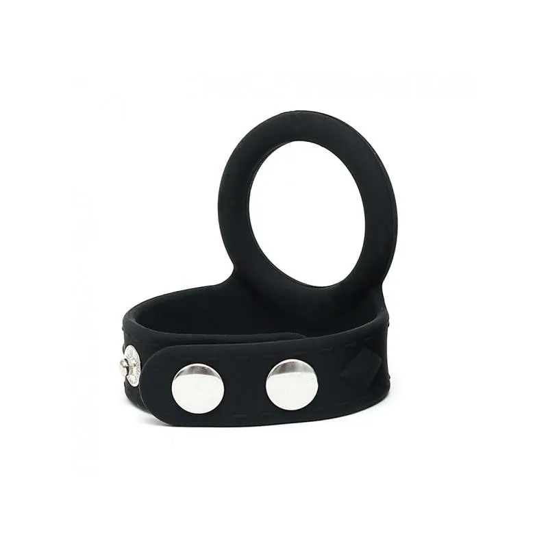 Penisriemen mit Cockring aus Silikon von Latex Play | Fesselliebe.de