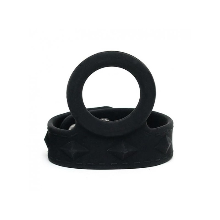 Penisriemen mit Cockring aus Silikon von Latex Play | Fesselliebe.de