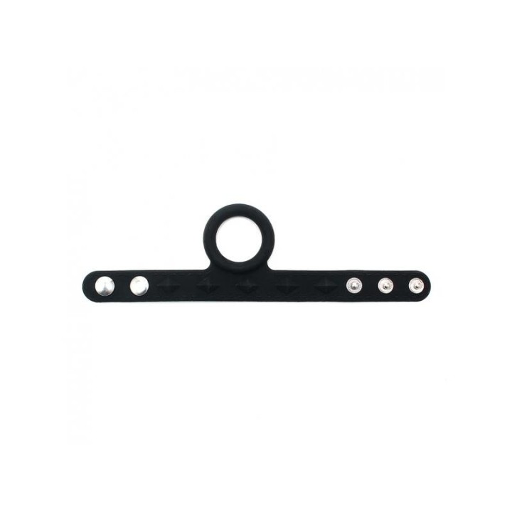 Penisriemen mit Cockring aus Silikon von Latex Play | Fesselliebe.de