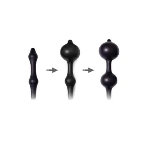 Aufblasbarer Analplug mit Doppelballon und Pumpe von Latex Play