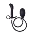 Aufblasbarer Analplug mit Pumpe Schwarz von Latex Play