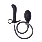 Aufblasbarer Analplug mit Pumpe Schwarz von Latex Play | Fesselliebe.de