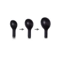 Aufblasbarer Analplug mit Pumpe Schwarz von Latex Play