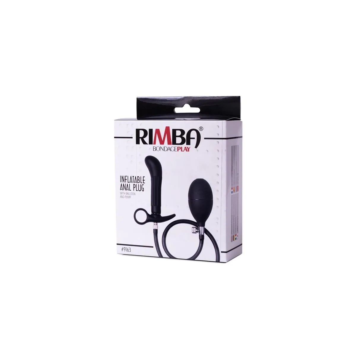 Aufblasbarer Analplug mit Pumpe Schwarz von Latex Play | Fesselliebe.de