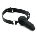 Mundknebel mit Penis aus Silikon von Latex Play