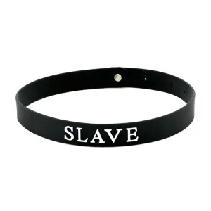 Halsband (SLAVE) aus Silikon von Latex Play