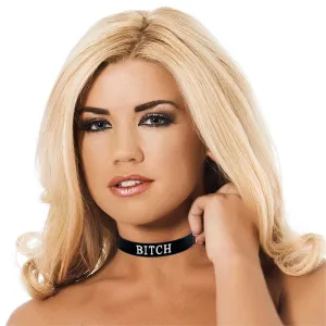 Halsband (BITCH) aus Silikon von Latex Play | Fesselliebe.de