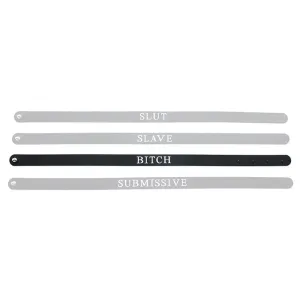 Halsband (BITCH) aus Silikon von Latex Play