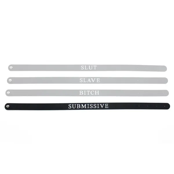 Halsband (UNTERWÜRFIG) aus Silikon von Latex Play | Fesselliebe.de