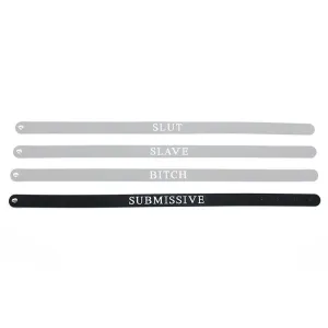 Halsband (UNTERWÜRFIG) aus Silikon von Latex Play