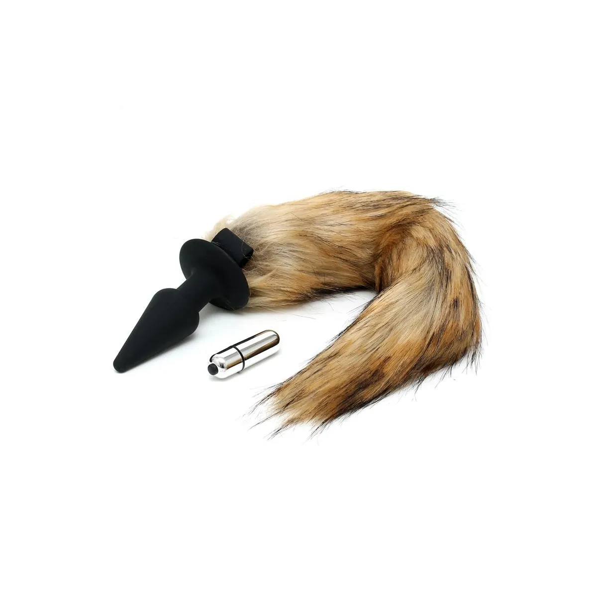 Vibrierender Plug mit Fuchsschwanz von Latex Play | Fesselliebe.de