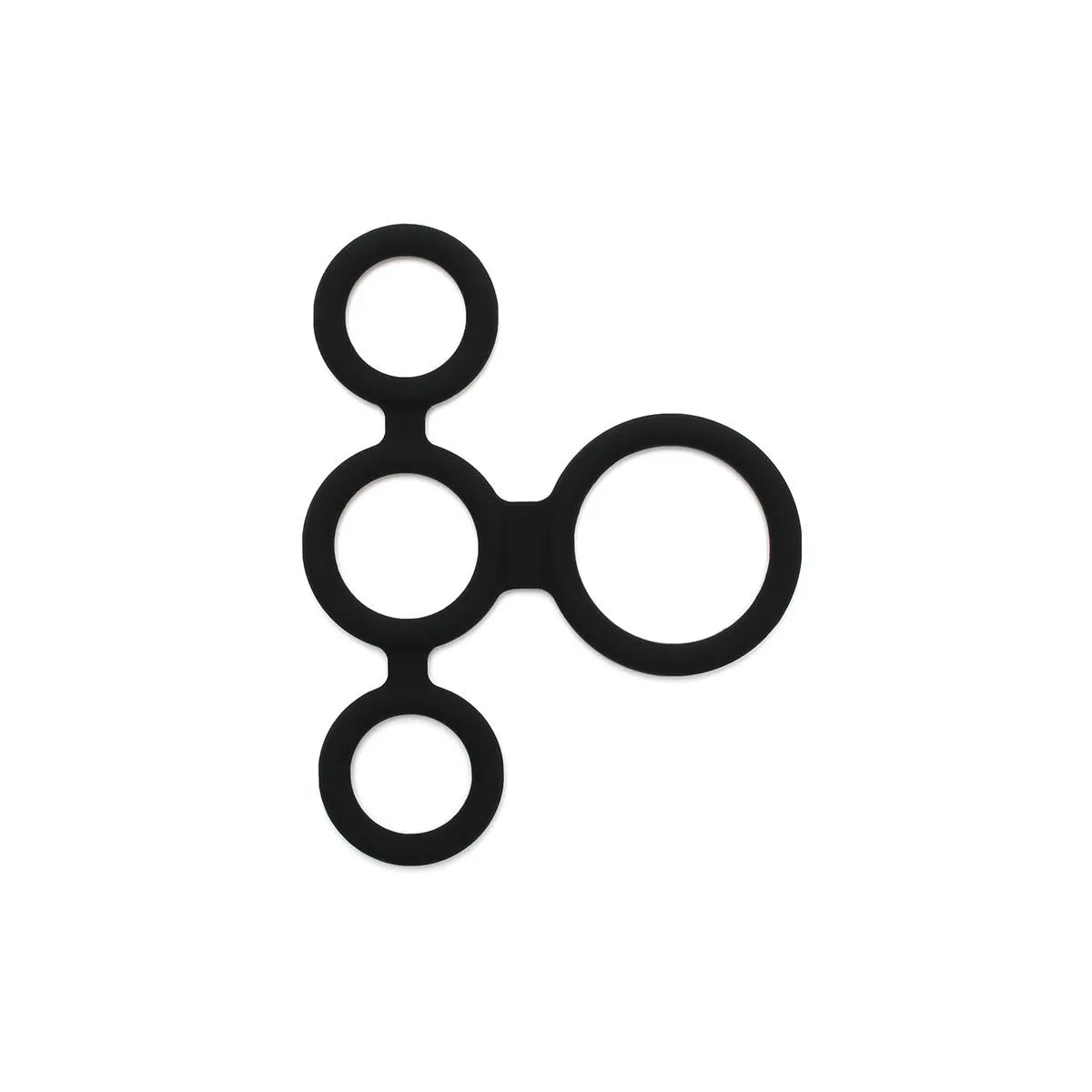 Quatro Penisring und Hodenspalter von Latex Play | Fesselliebe.de