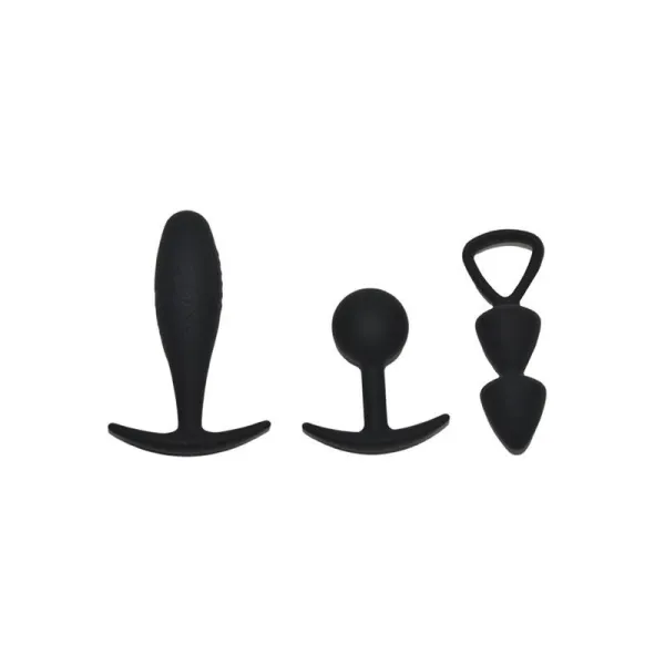 Set mit 3 Buttplugs Grösse S Basel von Rimba Toys | Fesselliebe.de