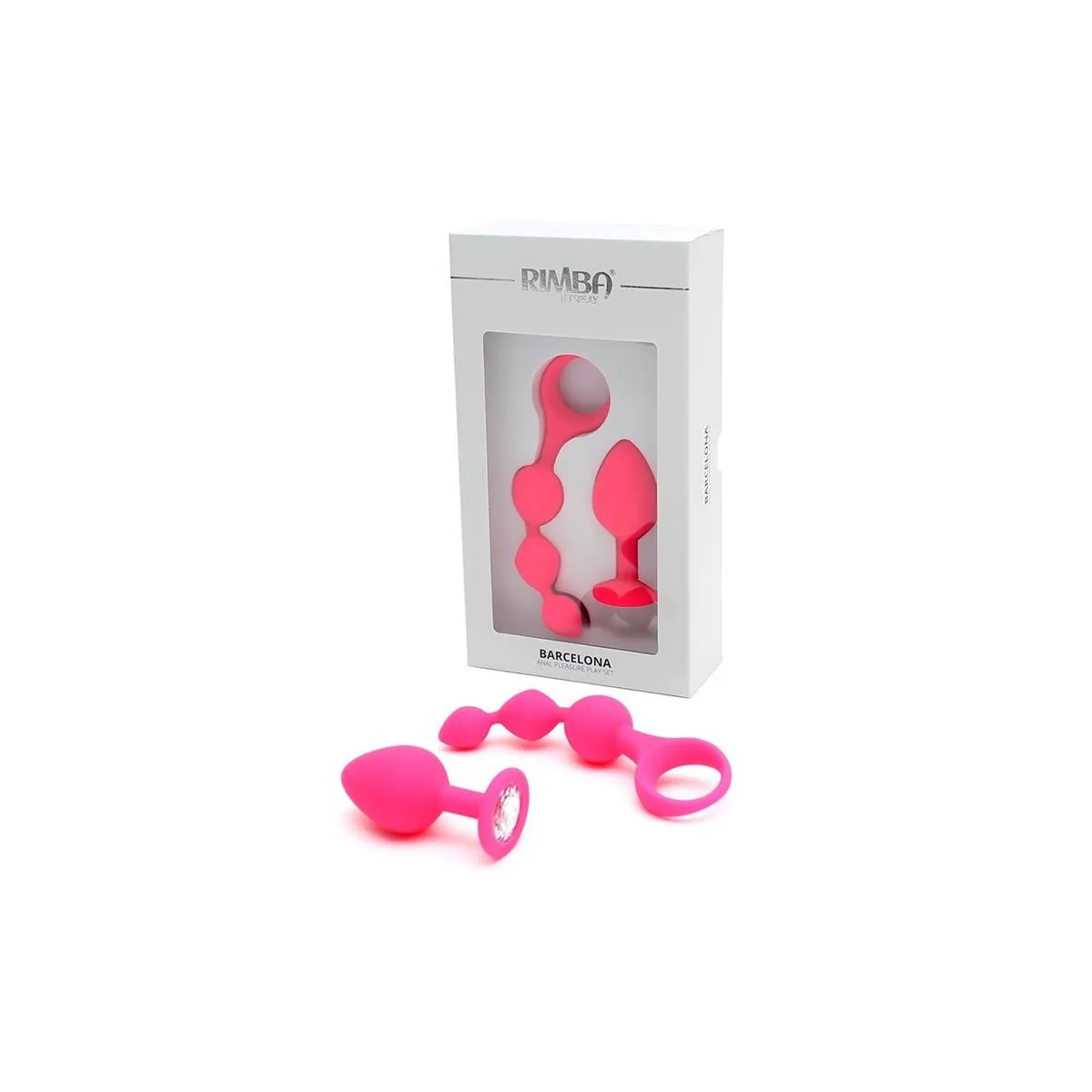 Anal-Pleasure-Play-Set Barcelona Rosa von Rimba Toys | Fesselliebe.de
