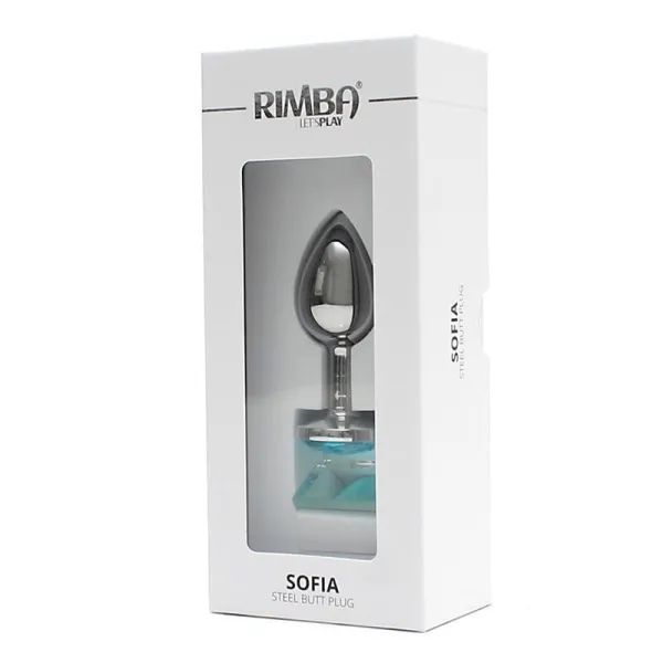 Metall-Analplug Sofia Blau Jewel von Rimba Toys | Fesselliebe.de
