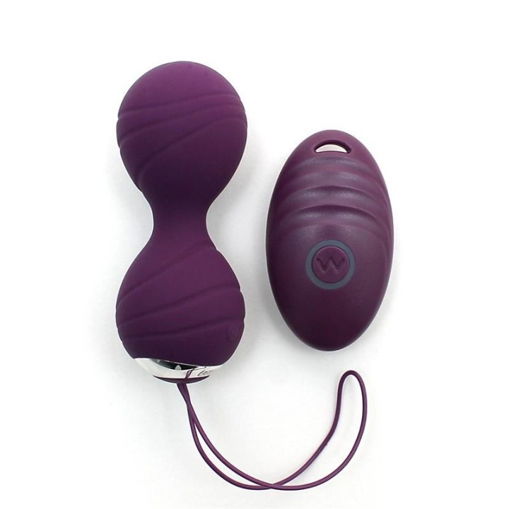 Vibrierende Kegelkugeln mit Fernbedienung Cannes Lila von Rimba Toys | Fesselliebe.de