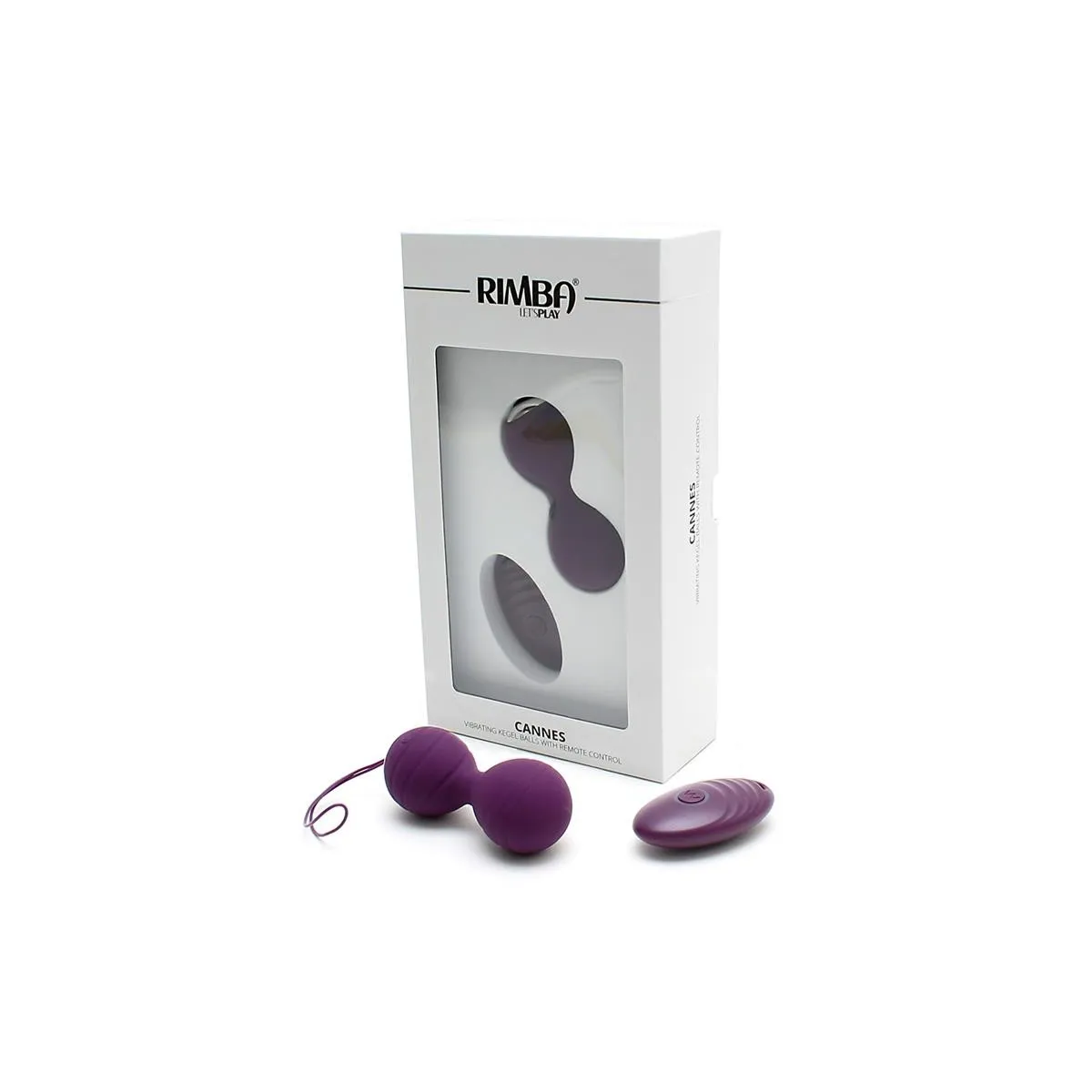 Vibrierende Kegelkugeln mit Fernbedienung Cannes Lila von Rimba Toys | Fesselliebe.de