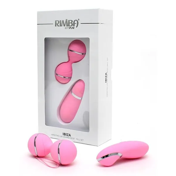 Vibrierendes Lay-On-Kegelball-Set Ibiza Rosa von Rimba Toys | Fesselliebe.de