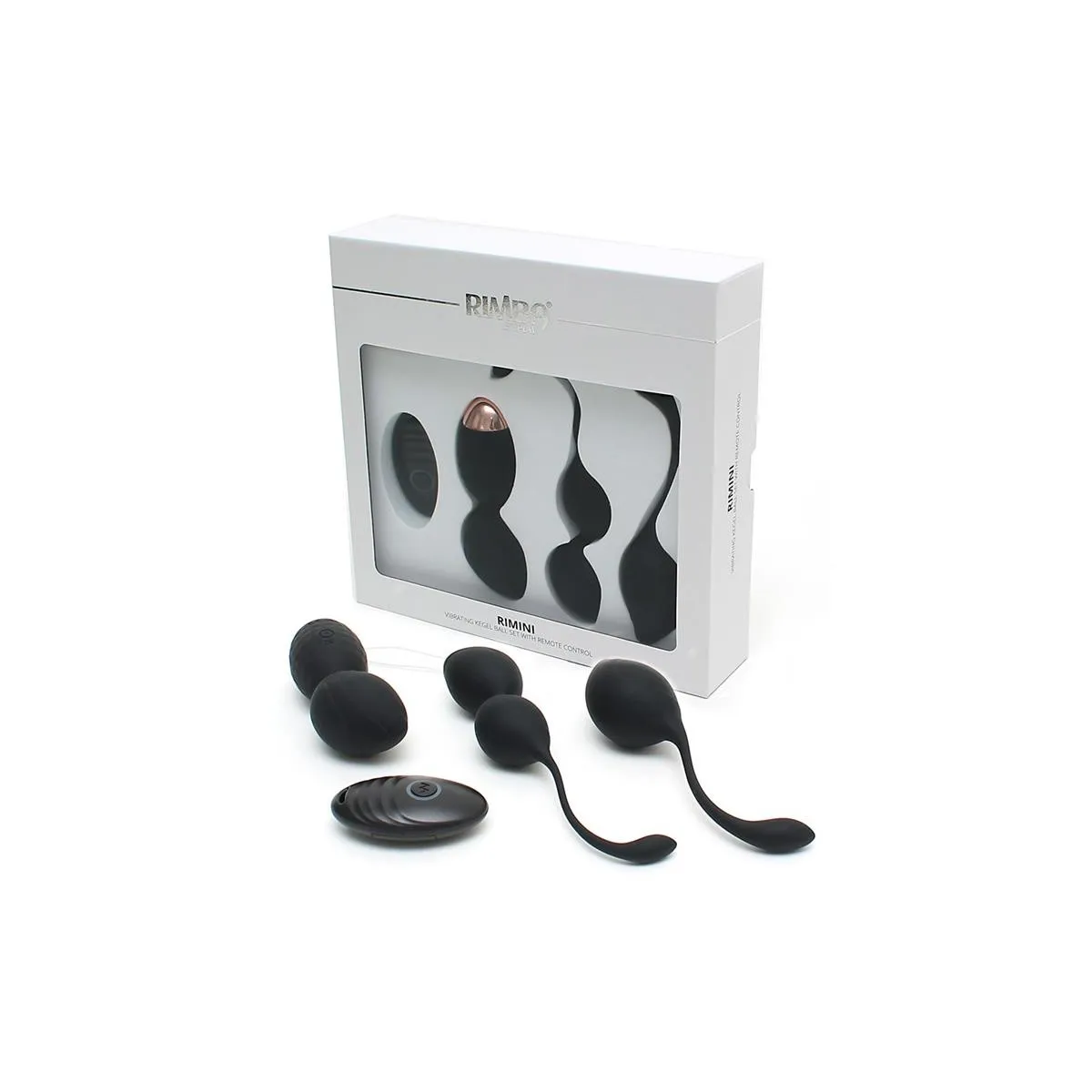 Vibrierendes Kegelball-Set Rimini Schwarz von Rimba Toys | Fesselliebe.de