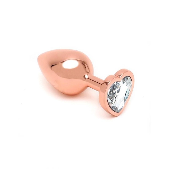 Pisa Herzförmiger Butt Plug Roségold von Rimba Toys | Fesselliebe.de
