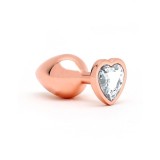 Pisa Herzförmiger Butt Plug Roségold von Rimba Toys | Fesselliebe.de