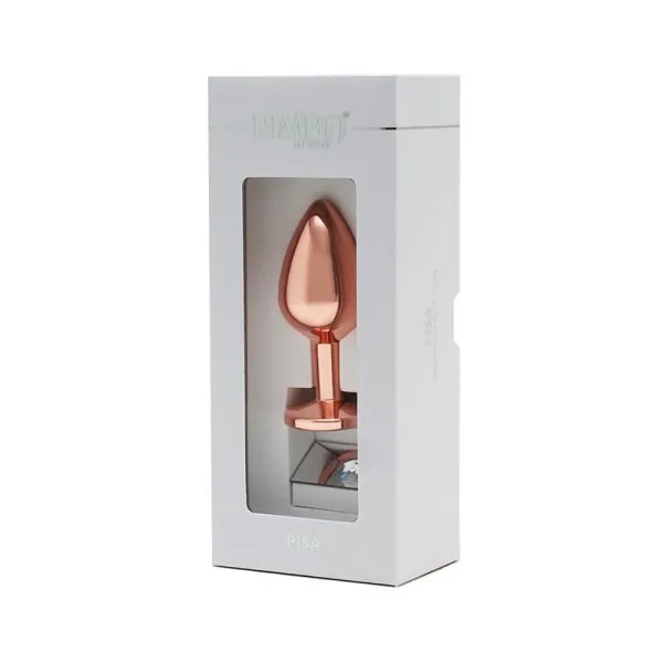 Pisa Butt Plug mit Juwel Pisa Roségold von Rimba Toys | Fesselliebe.de