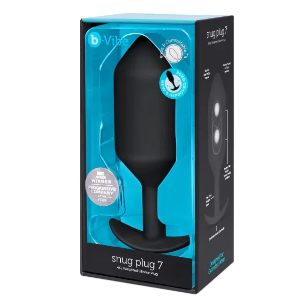 Snug Plug 7 Black von B-Vibe | Fesselliebe.de