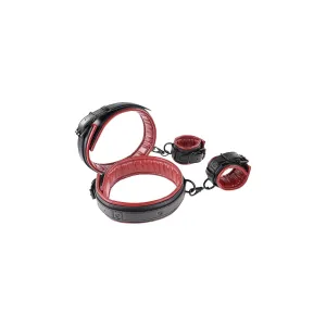 Sportsheets Safran Oberschenkel- und Handgelenksfessel-Set Schwarz | Fesselliebe.de