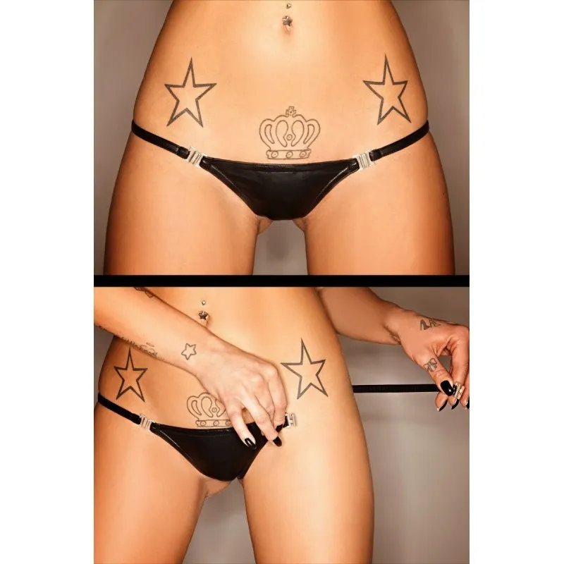 Schwarzer String P005 von Noir Handmade | Fesselliebe.de